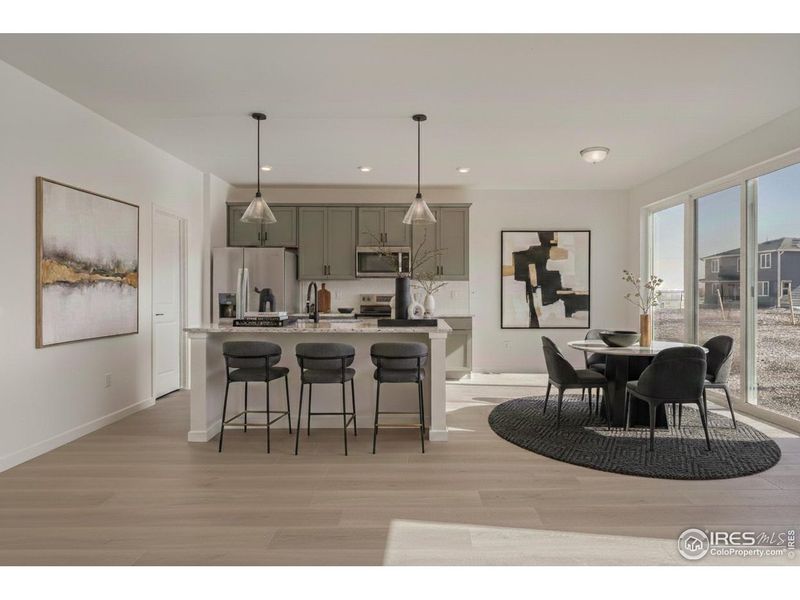 Furnished interior view inside a new home in Farmstead, Berthoud (Image 8).