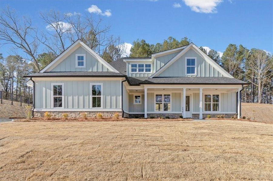 Front exterior of a new home in , Rome, GA, highlighting curb appeal (Image 2). Front exterior of a new home in , Rome, GA, highlighting curb appeal (Image 2).