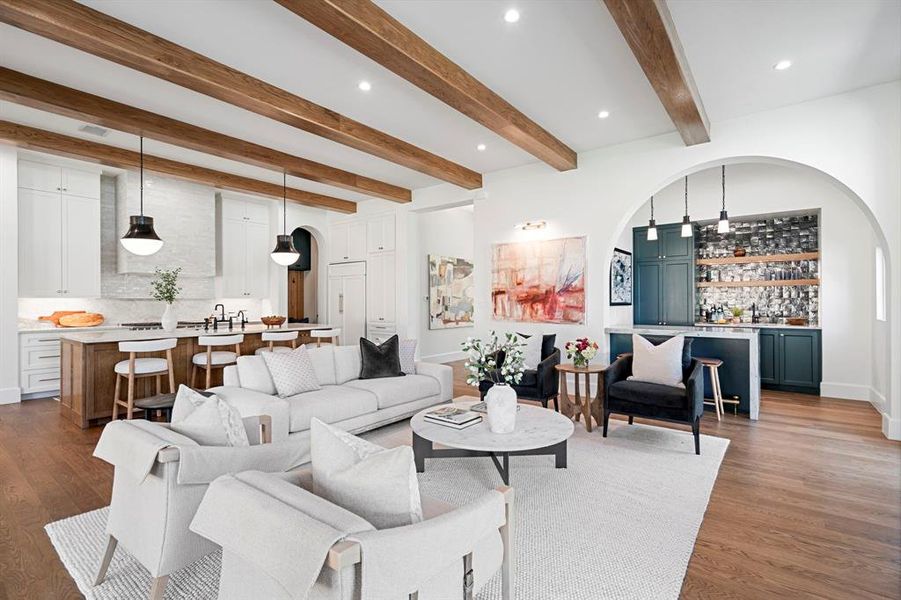 Furnished interior view inside a new home in , Dallas (Image 22).