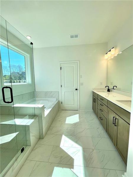 Furnished interior view inside a new home in Hillside Manor, Powder Springs (Image 8).