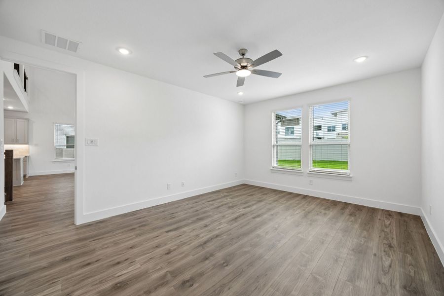 Spacious, unfurnished interior of a new home in Painted Tree Woodland West, McKinney (Image 26). Spacious, unfurnished interior of a new home in Painted Tree Woodland West, McKinney (Image 26).