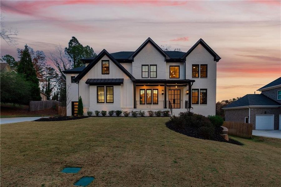 Front exterior of a new home in , Marietta, GA, highlighting curb appeal (Image 30).