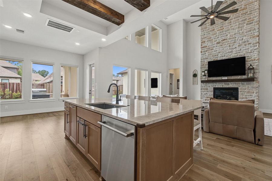 Furnished interior view inside a new home in The Highlands, Porter (Image 13).