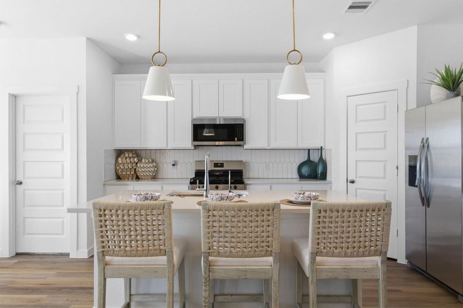 Furnished interior view inside a new home in Westland Ranch 50' Homesites, League City (Image 16).