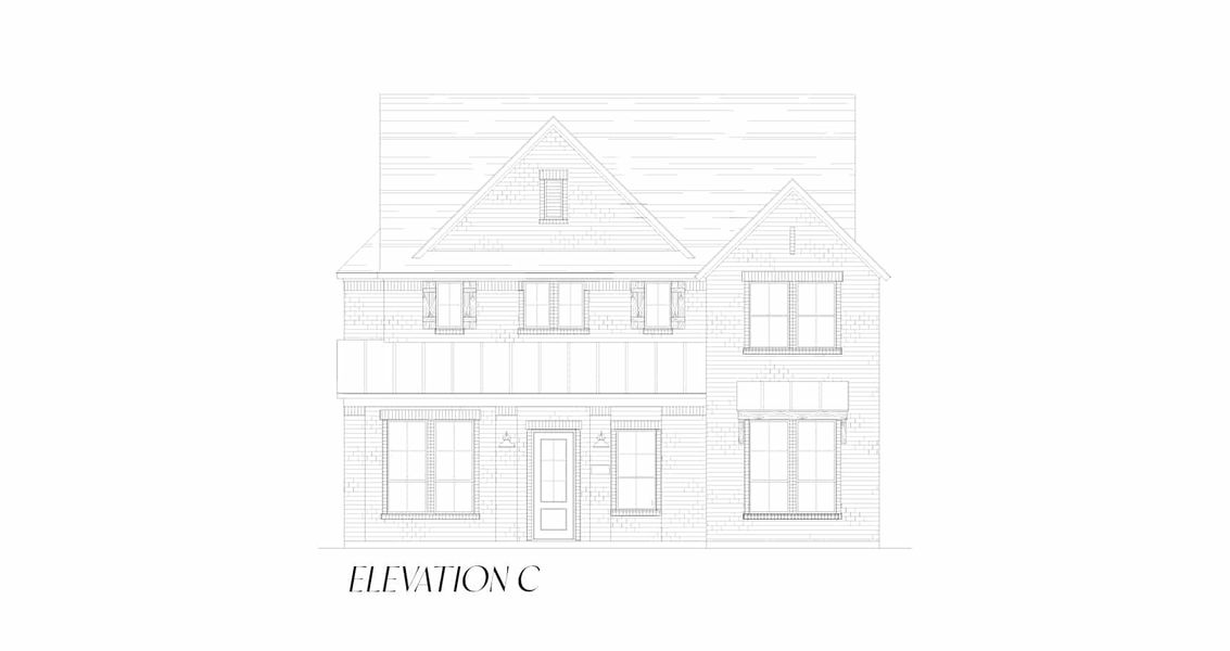 Representative rendering of the exterior for the Salado II – 50′ Lot by Chesmar Homes (Image 5).