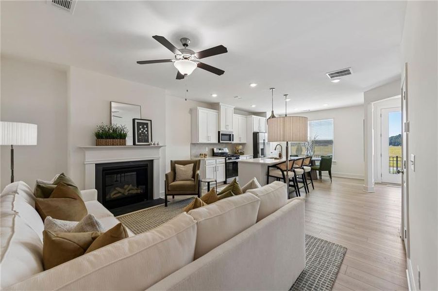 Furnished interior view inside a new home in Tribute, Hoschton (Image 31).