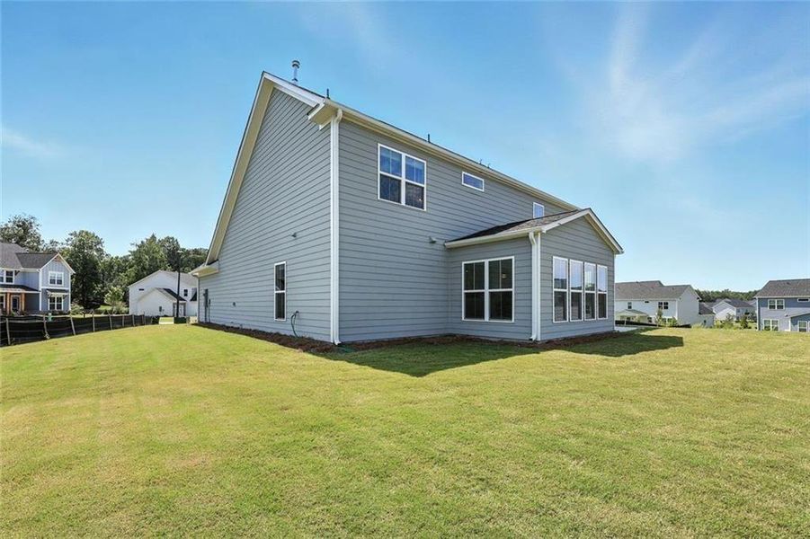 Exterior details and patio area of a home in Berkeley Mill, Cumming (Image 28).