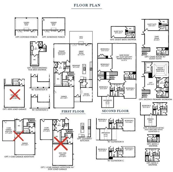 2D floor plan layout of this home in , Summerville, SC (Image 4). 2D floor plan layout of this home in , Summerville, SC (Image 4).