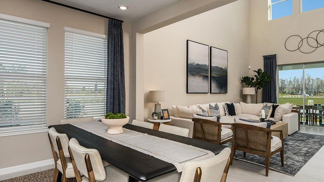 Furnished interior view inside a new home in Westview Community Group Page, Kissimmee (Image 10).
