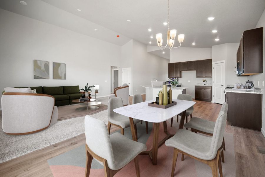 Representative furnished interior of a home built from the The Jackson by View Homes in Jackson Creek North, Monument (Image 13).