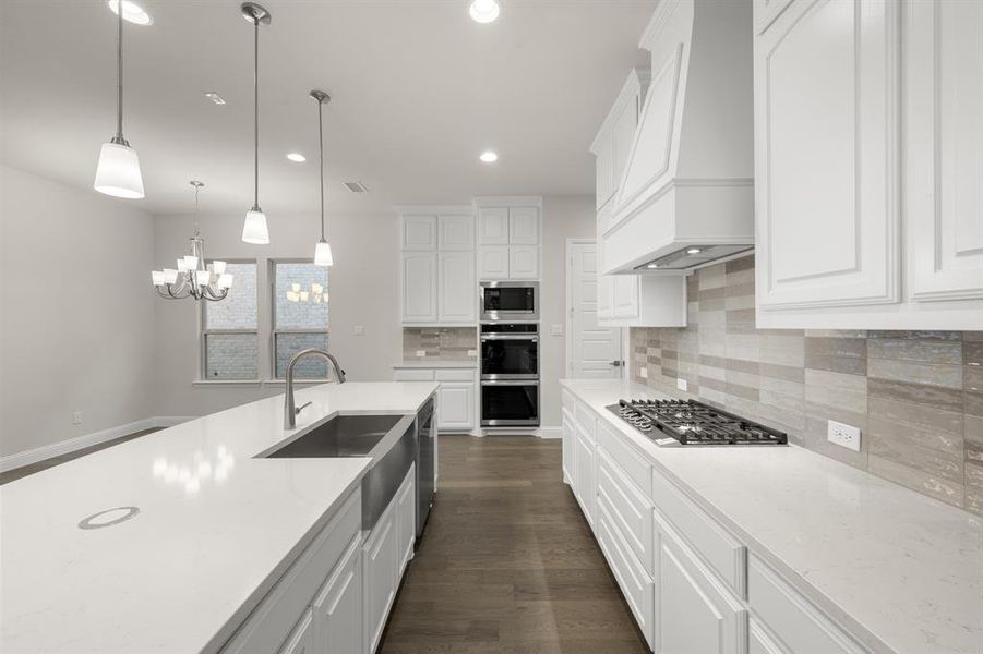 Furnished interior view inside a new home in Colby Crossing, Mansfield (Image 12). Furnished interior view inside a new home in Colby Crossing, Mansfield (Image 12).