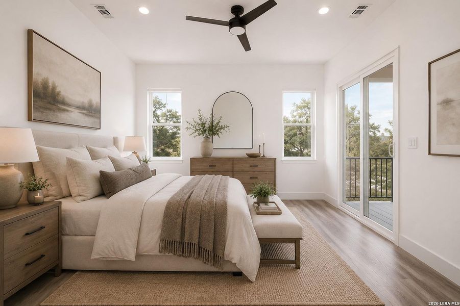 Furnished interior view inside a new home in , Fischer (Image 13). Furnished interior view inside a new home in , Fischer (Image 13).