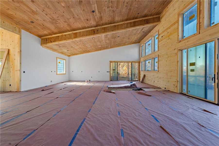 In-progress construction of a new home in , Blue Ridge, GA (Image 17).