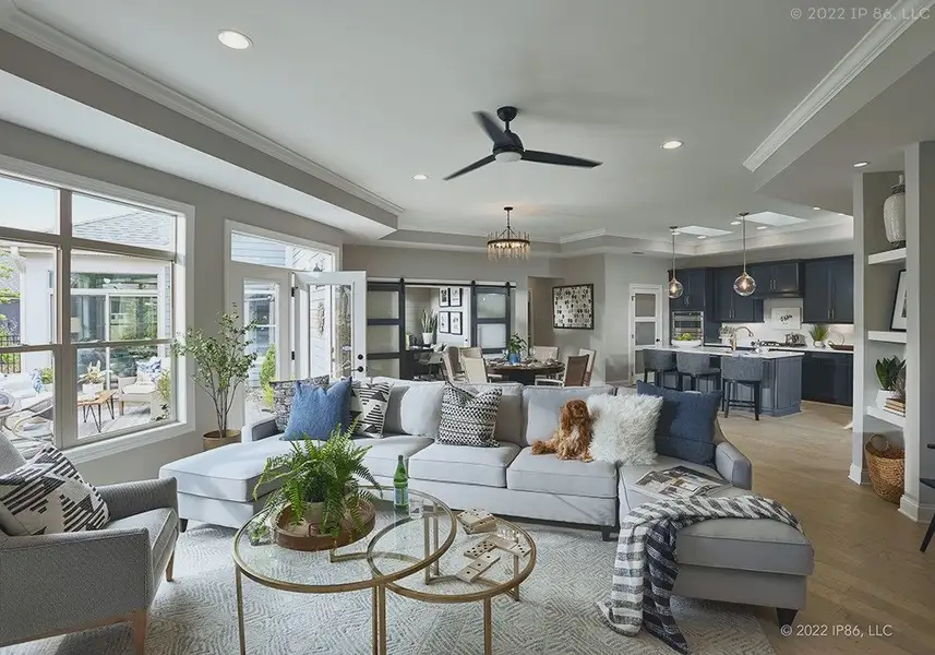 Representative furnished interior of a home built from the Promenade by Epcon Communities in The Villas at Pinewood, Asheboro (Image 6). Representative furnished interior of a home built from the Promenade by Epcon Communities in The Villas at Pinewood, Asheboro (Image 6).