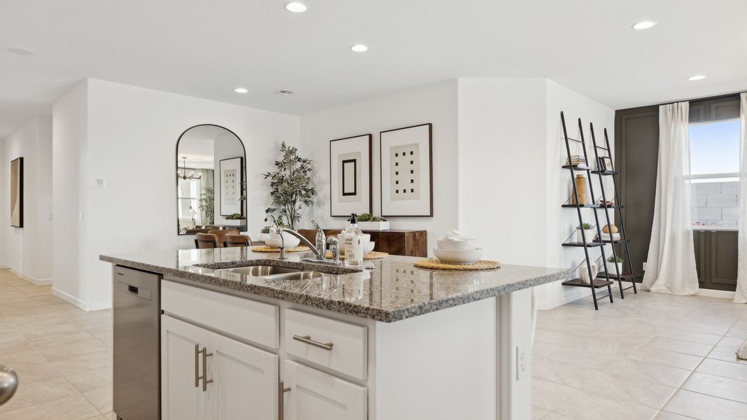 Furnished interior view inside a new home in Radiance at Superstition Vistas, Apache Junction (Image 7). Furnished interior view inside a new home in Radiance at Superstition Vistas, Apache Junction (Image 7).