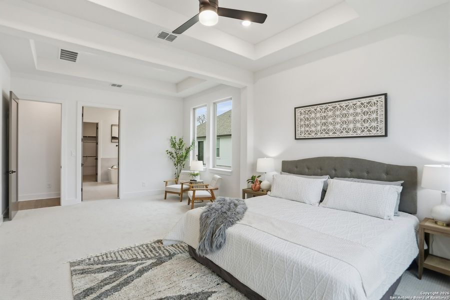 Furnished interior view inside a new home in Kinder Ranch - 70', San Antonio (Image 29).