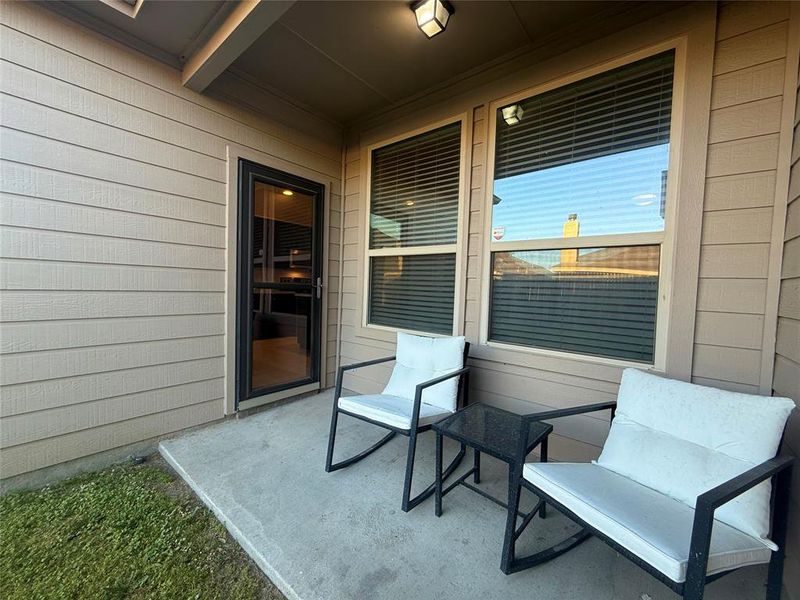 Exterior details and patio area of a home in , Forney (Image 1). Exterior details and patio area of a home in , Forney (Image 1).