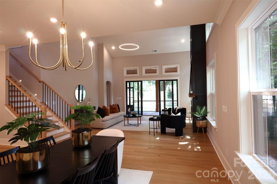 Furnished interior view inside a new home in , Charlotte (Image 8). Furnished interior view inside a new home in , Charlotte (Image 8).