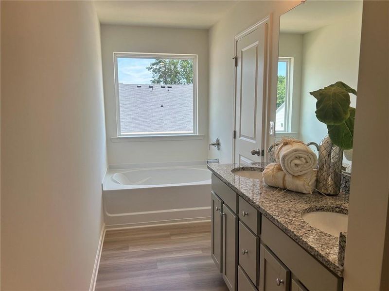Furnished interior view inside a new home in Old Salem Crossing, Conyers (Image 15).