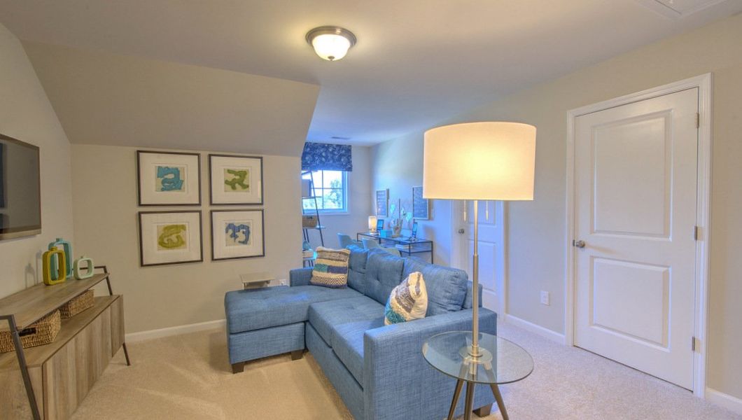 Furnished interior view inside a new home in Reserve at Tap Root Farms, Fletcher (Image 31).
