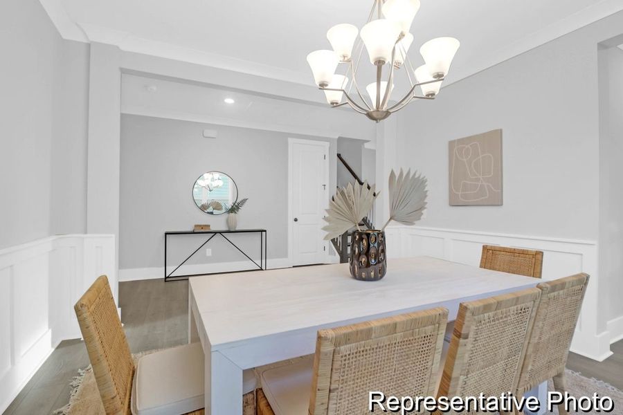 Furnished interior view inside a new home in Homecoming, Ravenel (Image 10).