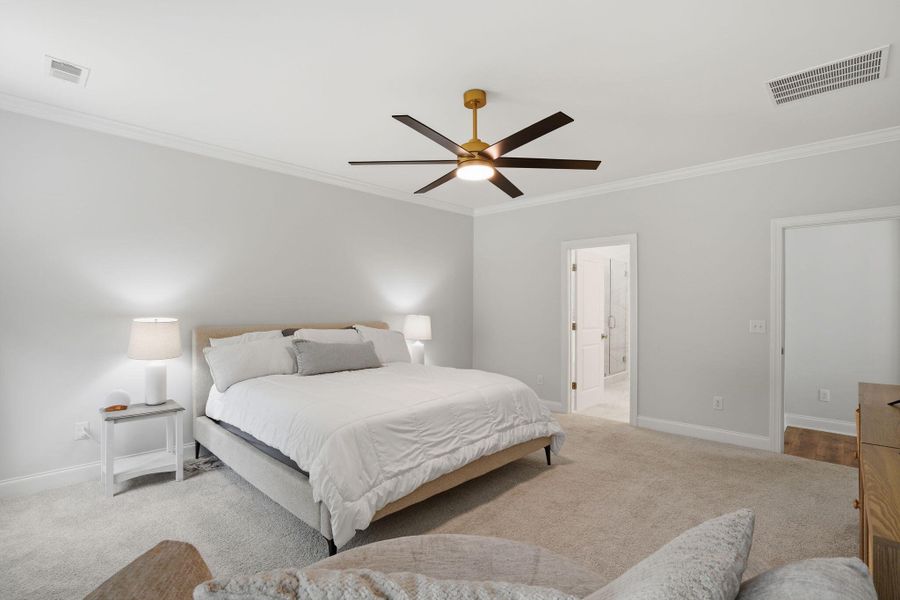 Furnished interior view inside a new home in Tidewater at Lakes of Cane Bay, Summerville (Image 15).