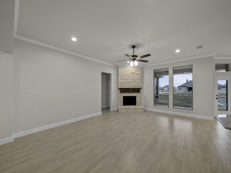 Representative unfurnished interior of a home built from the Jude by Robbie Hale Homes in High Meadows Estates, Nevada (Image 36).