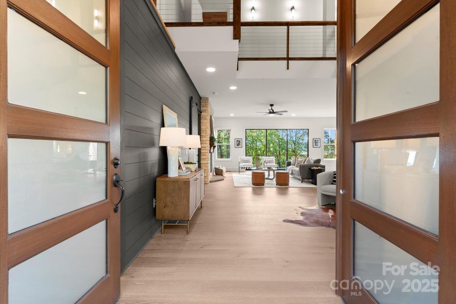 Furnished interior view inside a new home in , Cashiers (Image 30).