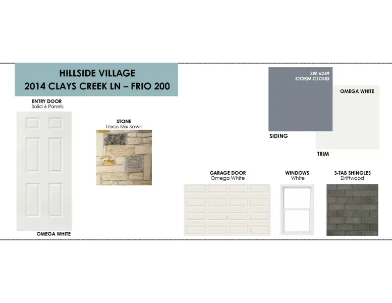 Sample of building materials used in homes in Hillside Village, Temple (Image 10). Sample of building materials used in homes in Hillside Village, Temple (Image 10).