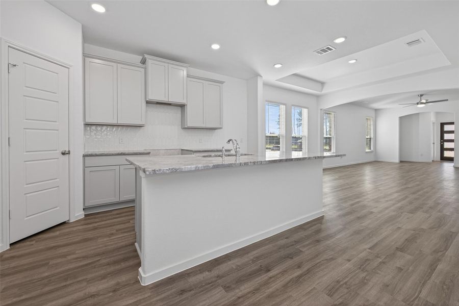 Furnished interior view inside a new home in Enclave at Willis, Willis (Image 7).