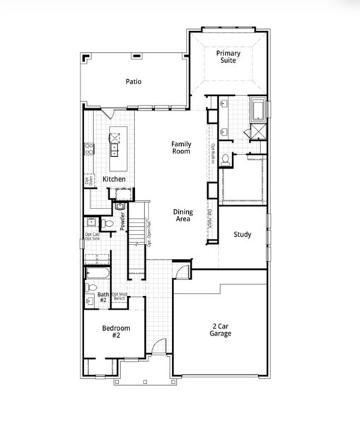 2D floor plan layout for the Yorktown Plan by Highland Homes in Two Step Farm: 50ft. lots, Montgomery, TX (Image 5). 2D floor plan layout for the Yorktown Plan by Highland Homes in Two Step Farm: 50ft. lots, Montgomery, TX (Image 5).