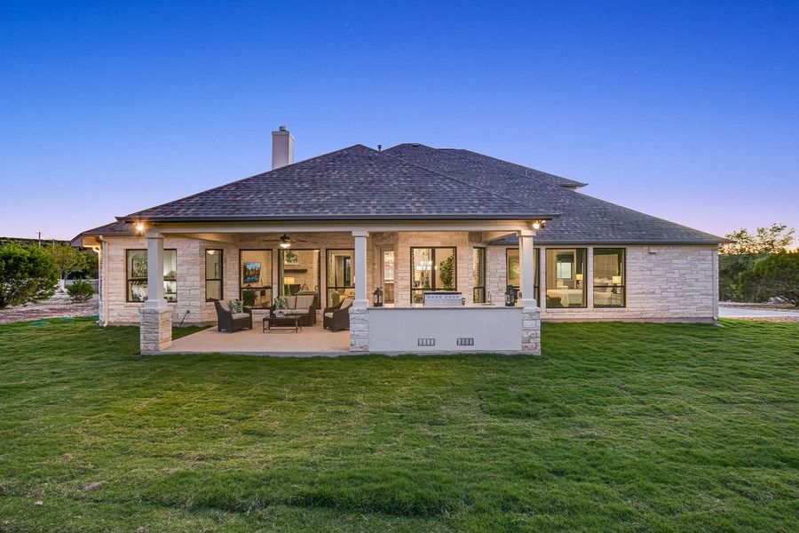 Representative exterior details of a home built from the Madera II by Giddens Homes in Scofield Farms Estates, Georgetown (Image 70).