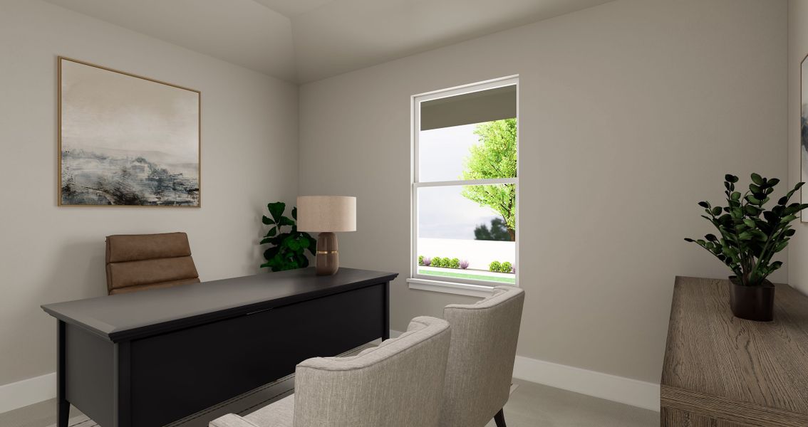 Furnished interior view inside a new home in Painted Tree, McKinney (Image 6).