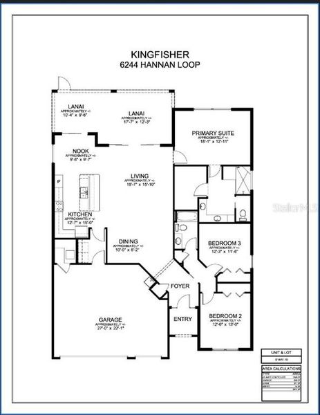 2D floor plan layout of this home in , The Villages, FL (Image 5).
