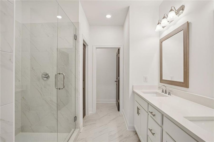 Furnished interior view inside a new home in Palisades Townhomes, Cumming (Image 9).