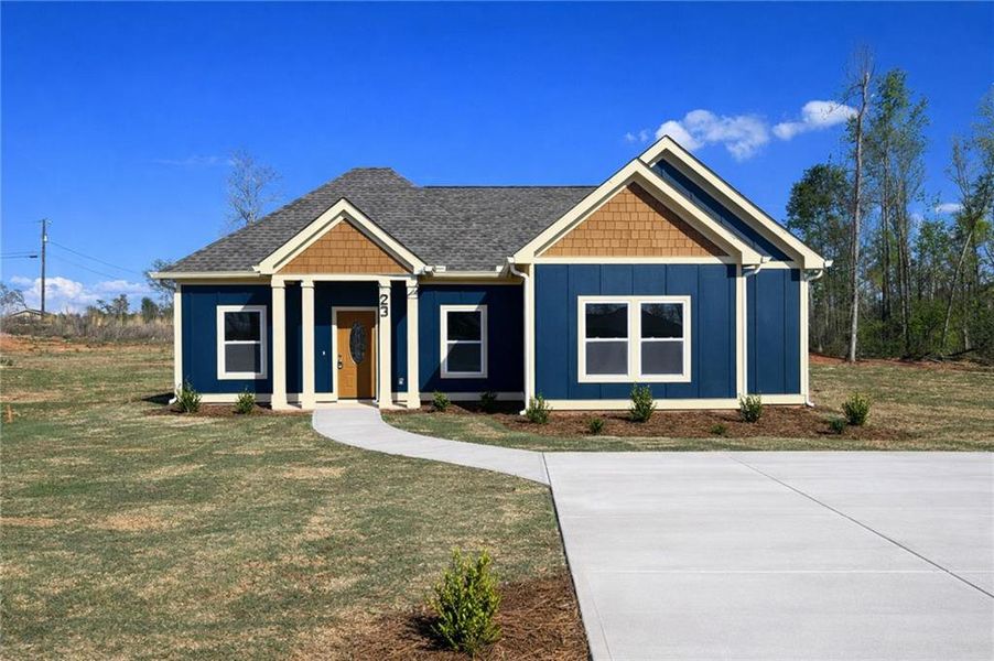 Front exterior of a new home in , Griffin, GA, highlighting curb appeal (Image 20).
