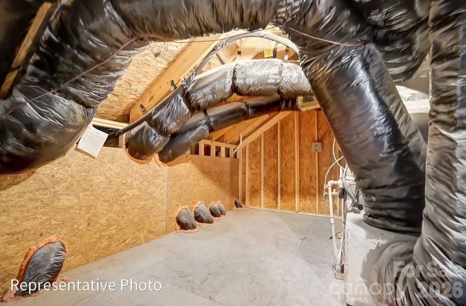 In-progress construction of a new home in Heritage - 55+ Community, Indian Trail, NC (Image 39).