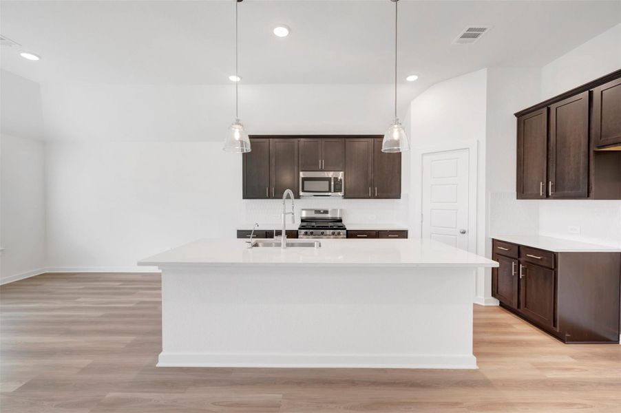 Furnished interior view inside a new home in Lone Star Landing, Montgomery (Image 8).