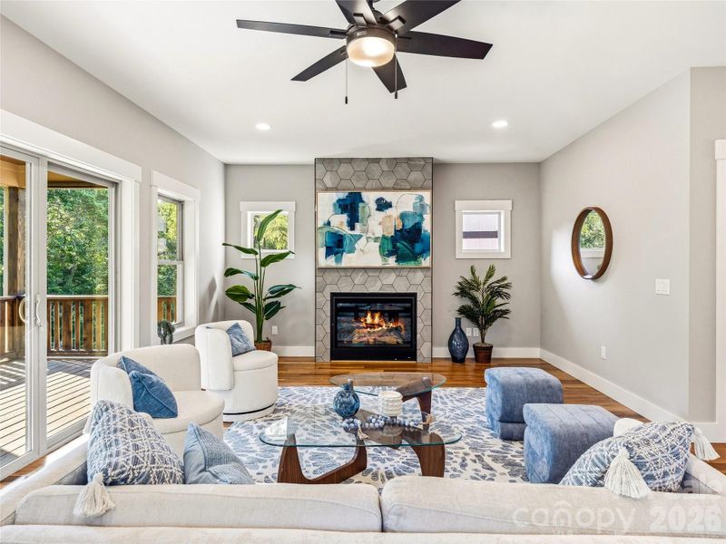 Furnished interior view inside a new home in , Asheville (Image 7).
