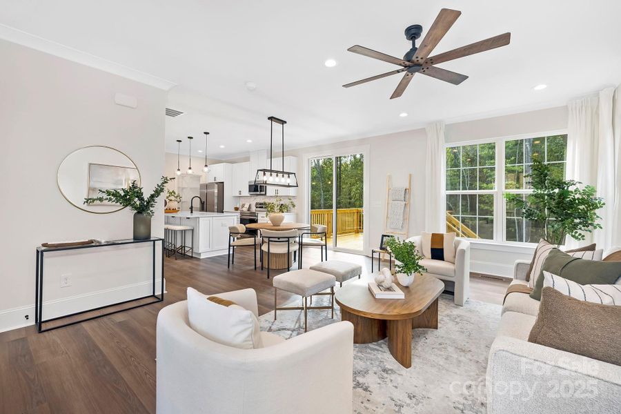Furnished interior view inside a new home in , Stanley (Image 12).