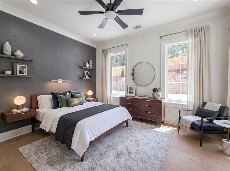 Furnished interior view inside a new home in , Winder (Image 39).