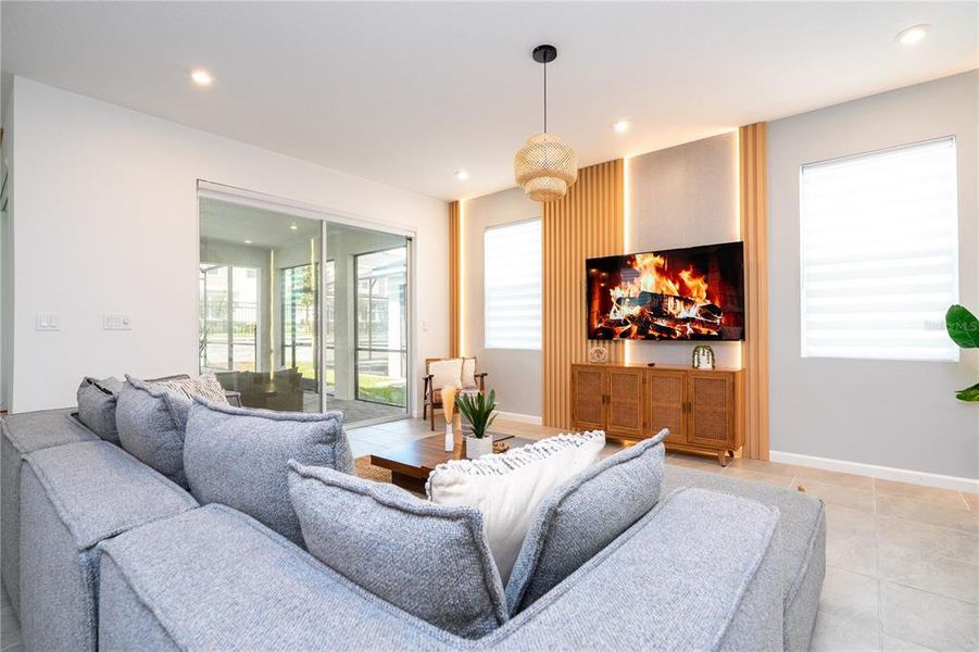 Furnished interior view inside a new home in , Kissimmee (Image 48).