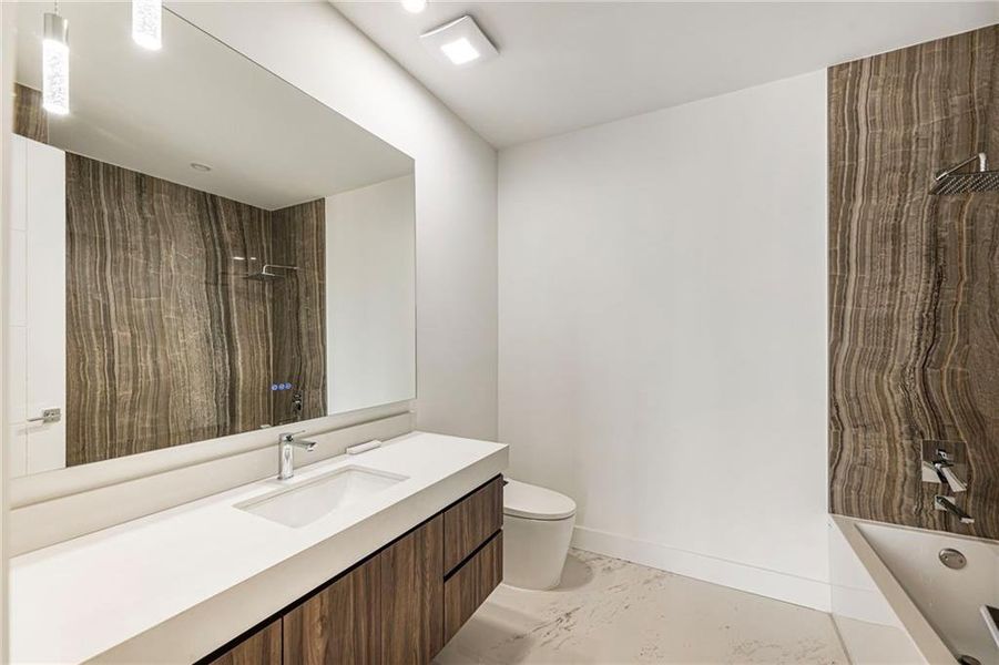 Furnished interior view inside a new home in , Suwanee (Image 51).