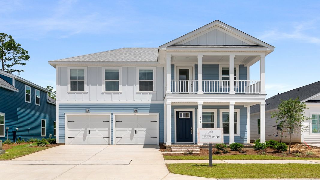 Representative exterior photo of a completed home built from the Tradd by DRB Homes in Midtown at Nexton, Summerville, SC (Image 2).