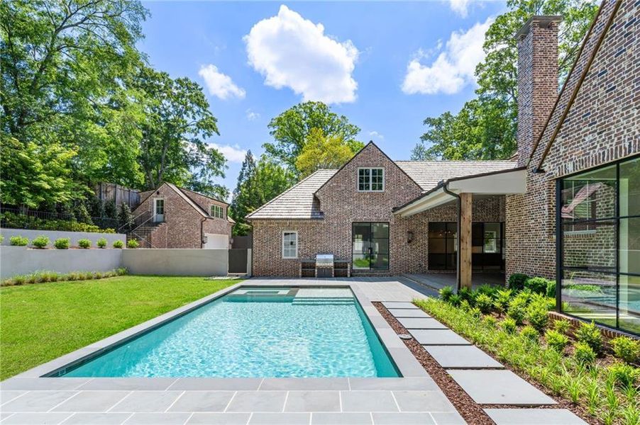 Front exterior of a new home in , Atlanta, GA, highlighting curb appeal (Image 22). Front exterior of a new home in , Atlanta, GA, highlighting curb appeal (Image 22).
