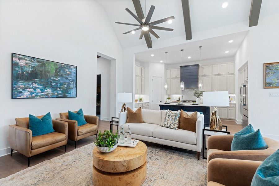 Representative Family Room - some options shown Representative Family Room - some options shown