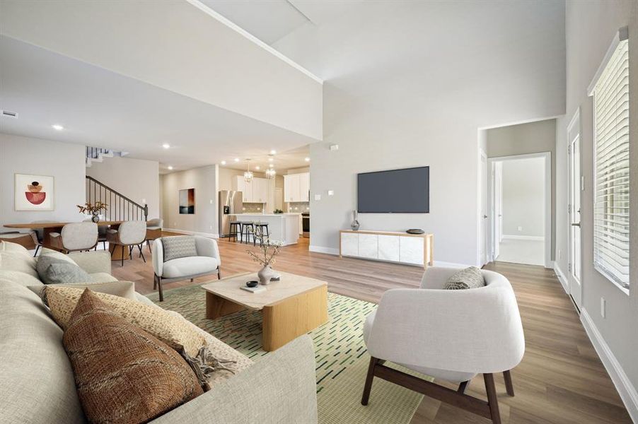 Furnished interior view inside a new home in Simpson Crossing - Signature Series, McKinney (Image 13).
