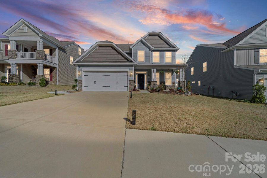 Front exterior of a new home in , Charlotte, NC, highlighting curb appeal (Image 1). Front exterior of a new home in , Charlotte, NC, highlighting curb appeal (Image 1).