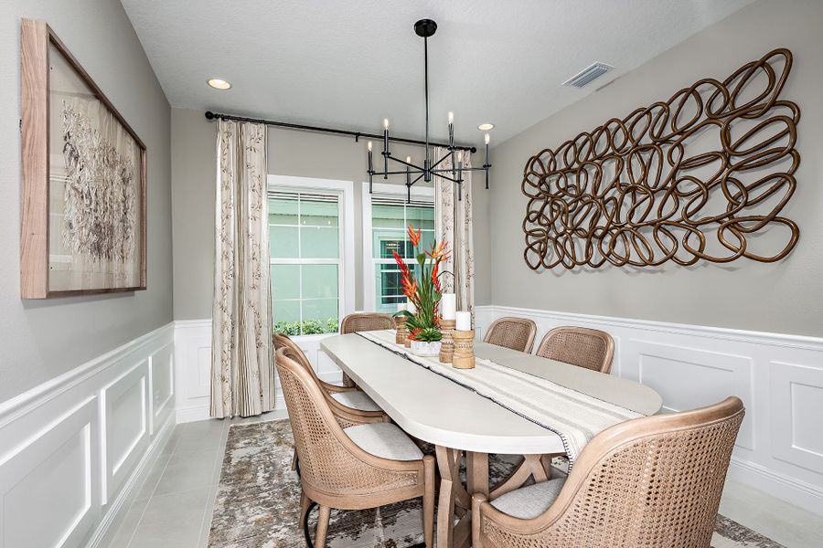 Representative furnished interior of a home built from the Pelican by Homes by WestBay in Crosswind Ranch, Parrish (Image 48).