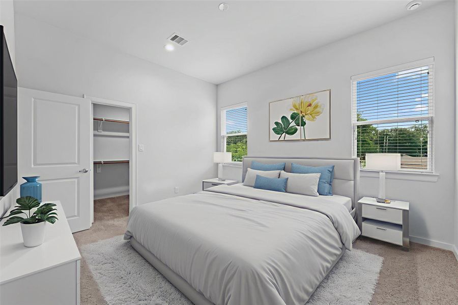 Primary bedroom on 2nd floor